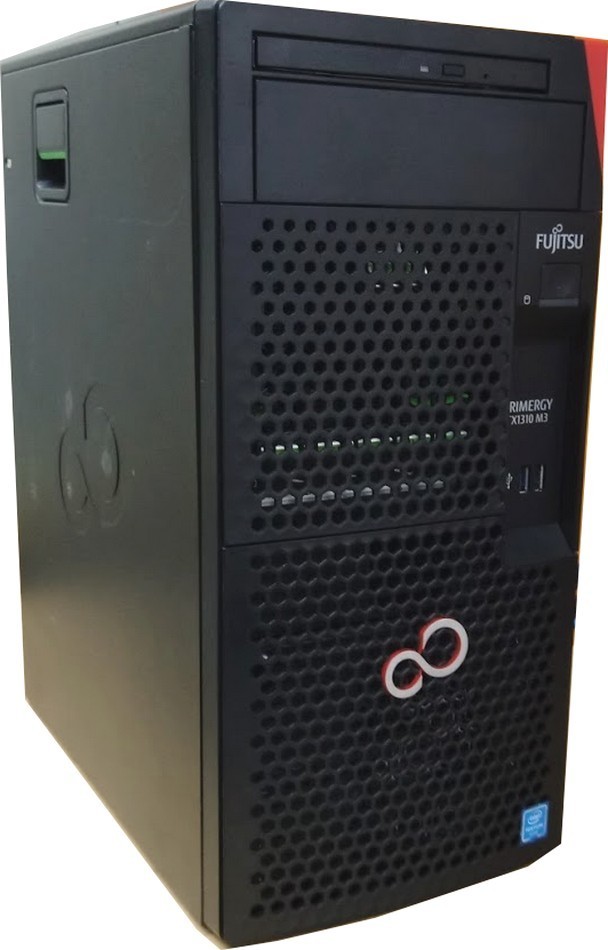 ●[Windows Server 2019] ミニタワー型サーバ 富士通 Primergy TX1310 M3 (2コア Pentium G4560 3.5GHz/16GB/3.5inch 2TB*2 SATA RAID/DVD)