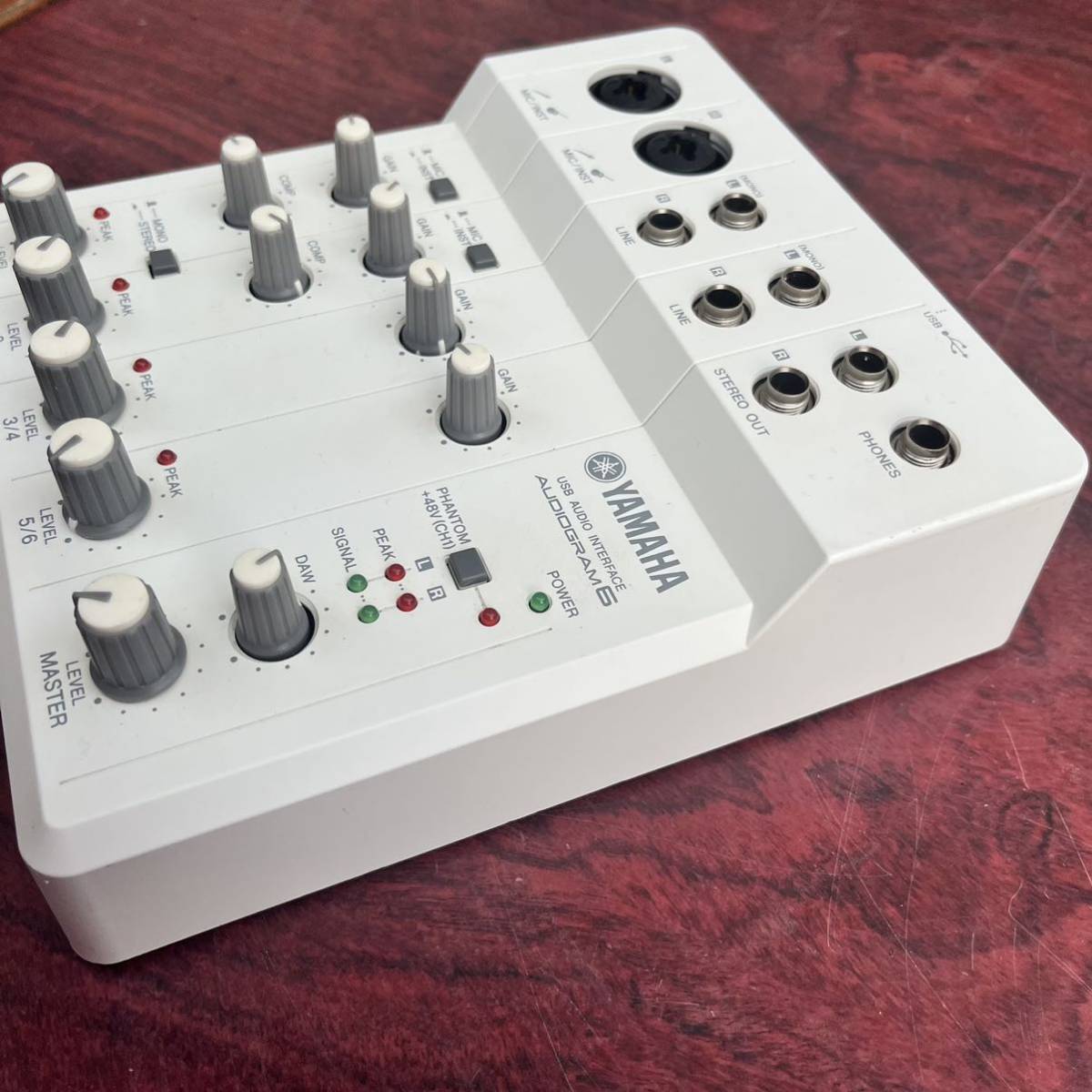 YAMAHA ヤマハ USBオーディオ USB AUDIO INTERFACE オーディオインターフェイス AU DIOGRAM 6 _画像2