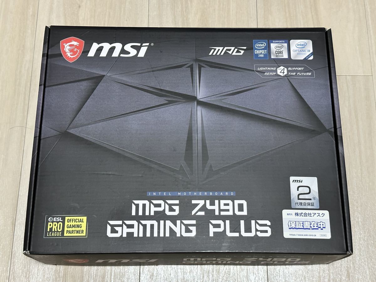 【中古】MPG Z490 GAMING PLUS マザーボード CPU付き(Intel Core i3-10105) メモリ8GB付き 【動作品】_画像1