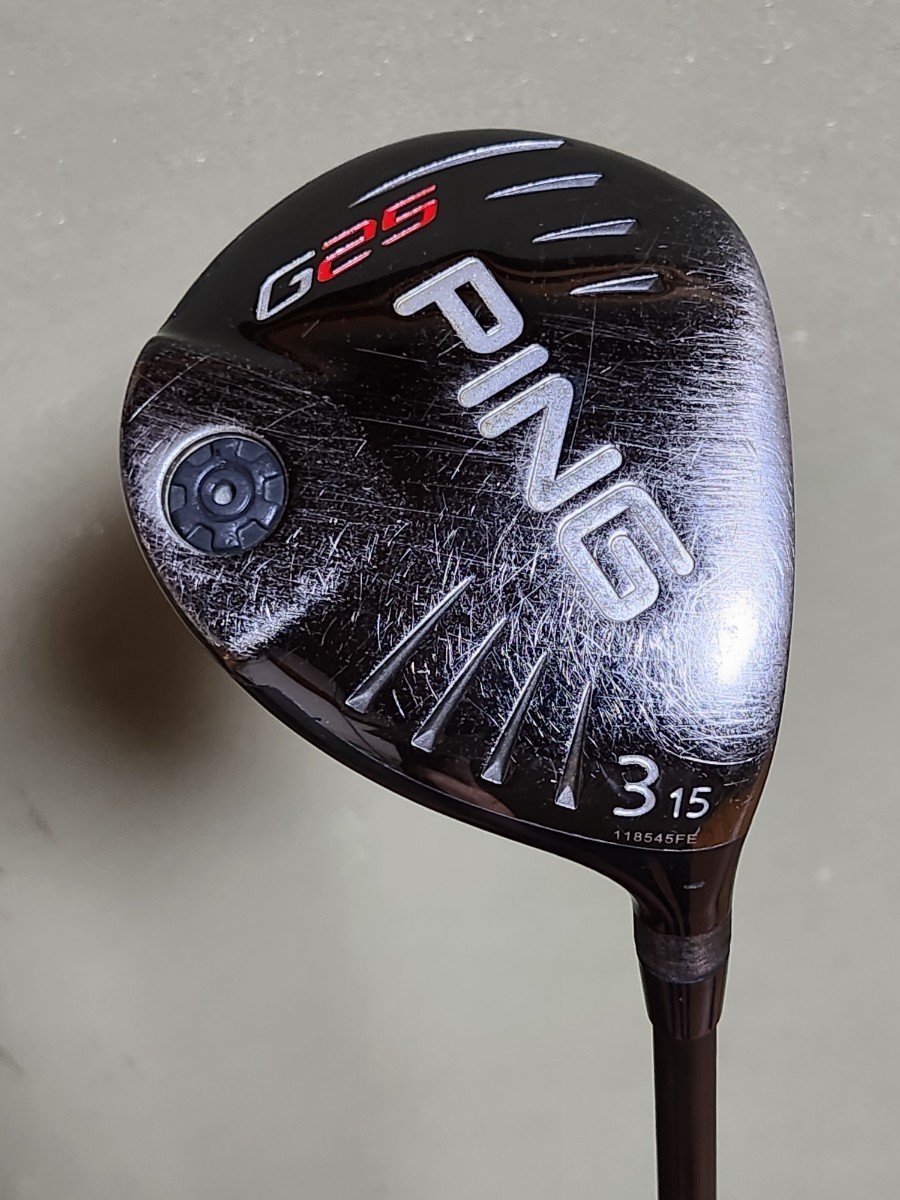 PING G25 フェアウェイウッド 3W 5W 2本セット ／TFC189F TOUR S #3 #5 43インチ 42.5インチ_画像2