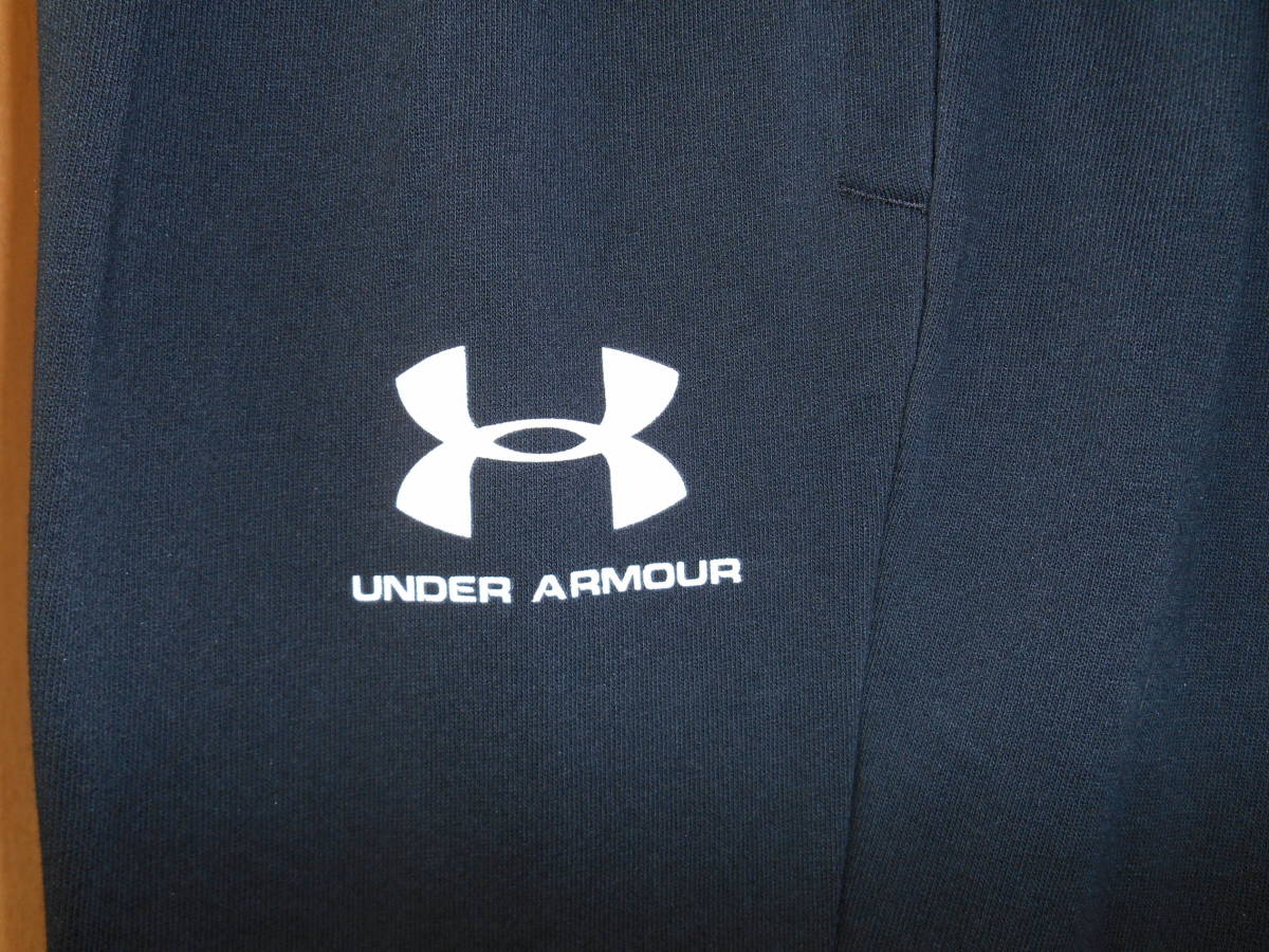 ★アンダーアーマー　ブラック 黒　underarmour　スエット ジャージパンツ　Lサイズ　未使用　正規品★_画像3