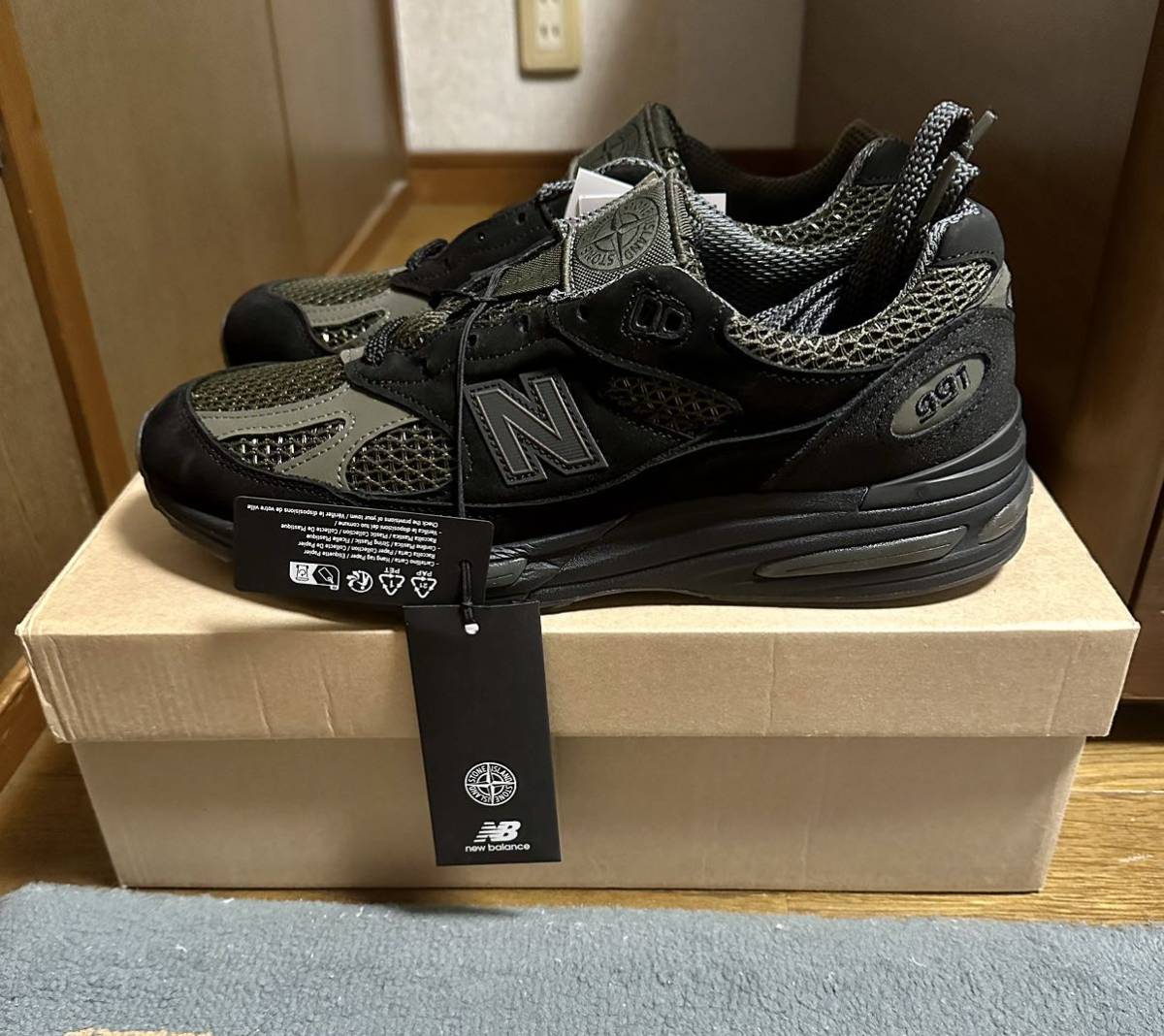 【新品未使用】STONE ISLAND New Balance Made in UK 991v2 サイズ27.5cm US9.5 ニューバランス　ストーンアイランド　別注_画像3