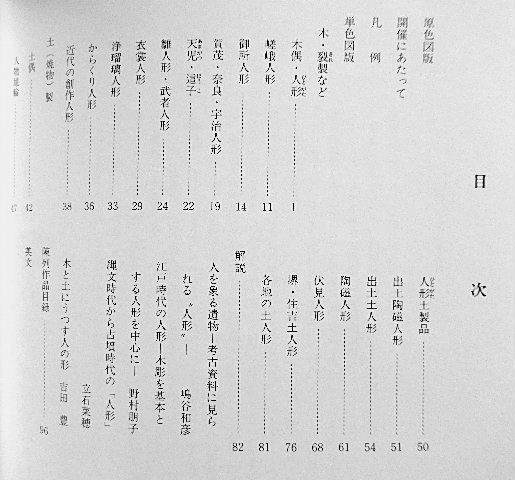 ☆図録　日本の人形　堺市博物館　1988　ひとがた/嵯峨人形/御所人形/雛人形/文楽人形/土偶/埴輪☆ｍ231106_画像2