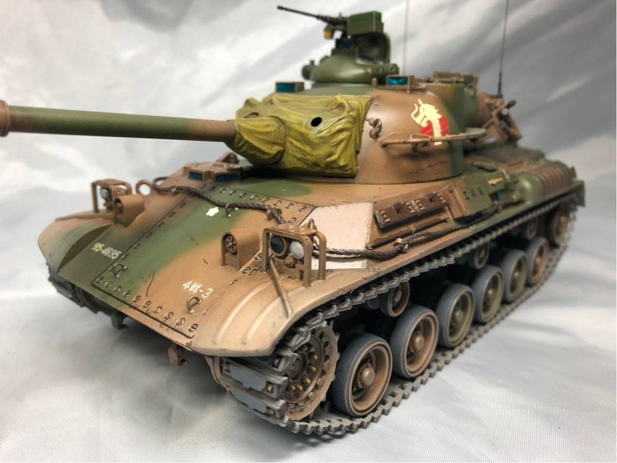 Tamiya 1/35地面自衛隊61坦克61型坦克成品 原文:タミヤ 1/35 陸上自衛隊 61式戦車 TYPE61 TANK 完成品