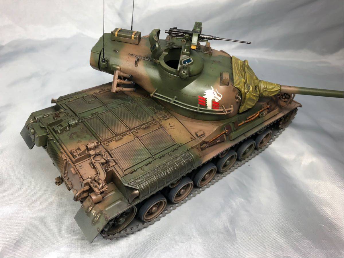 Tamiya 1/35地面自衛隊61坦克61型坦克成品 原文:タミヤ 1/35 陸上自衛隊 61式戦車 TYPE61 TANK 完成品