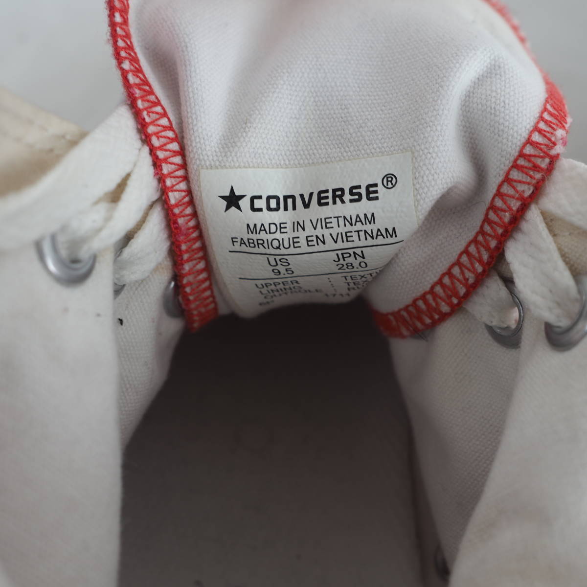 MK3299*CONVERSE*コンバース*メンズハイカットスニーカー*US9.5-28cm*赤_画像7