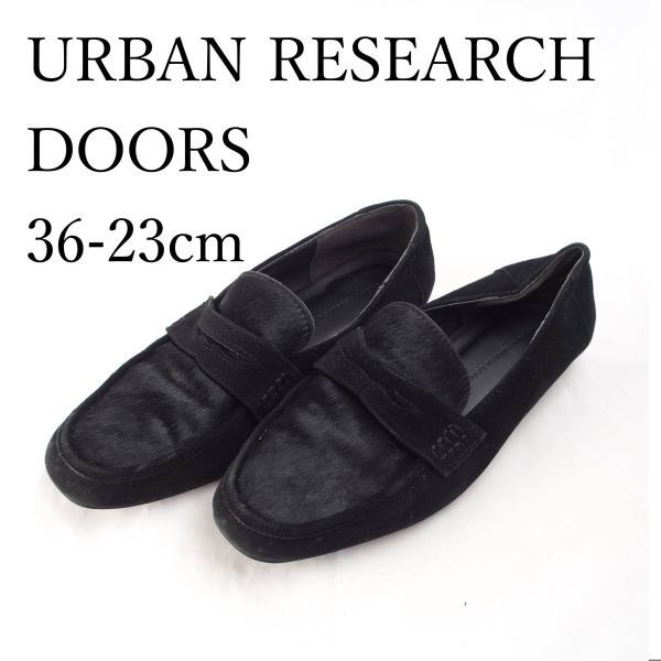 LK7037*URBAN RESEARCH DOORS*アーバンリサーチドアーズ*レディースローファー*36-23cm*黒_画像1