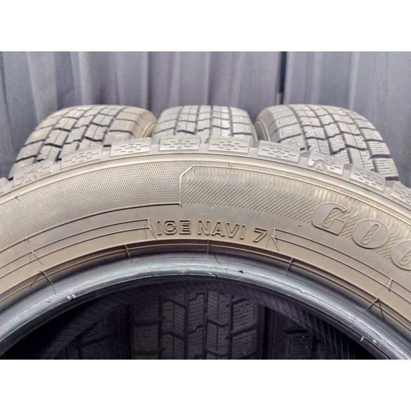 グッドイヤー ICE NAVI 7 165/65R14 4本SET◇2018年製9分山スタッドレスタイヤ◇中古 特筆すべき損傷なし◇パッソ タンク/ルーミー等に_画像8