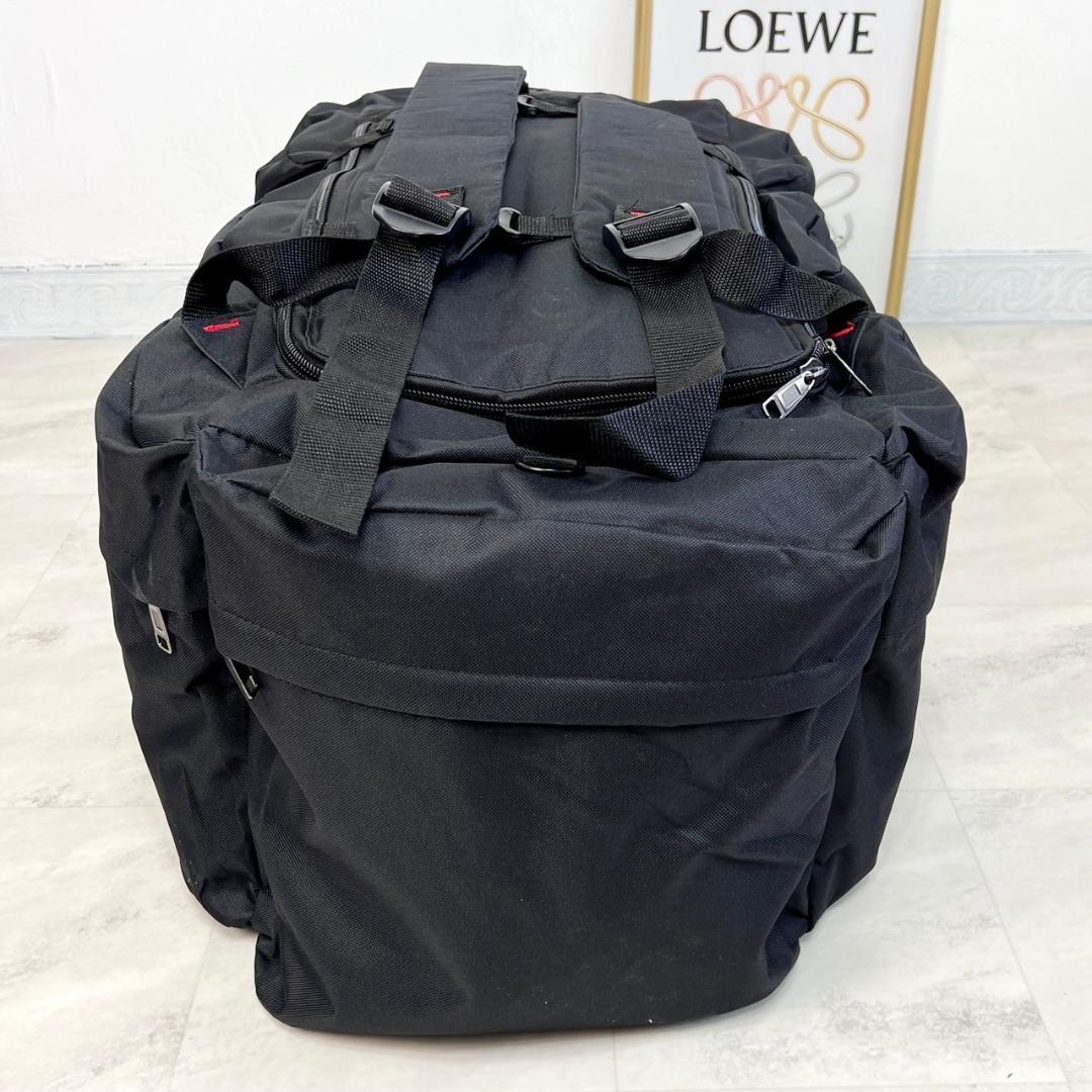 大容量バッグ 100バッグ キャンプバッグ用品 アウトドア リュック ブラック 黒 バックパック 旅行バッグ ハイキング