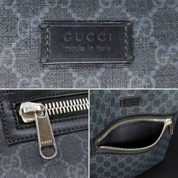 ★グッチ GUCCI★474137★GGスプリーム★メッセンジャー バッグ ショルダー バッグ★PVC レザー 本革★ブラック★イタリア製★メンズ_画像2