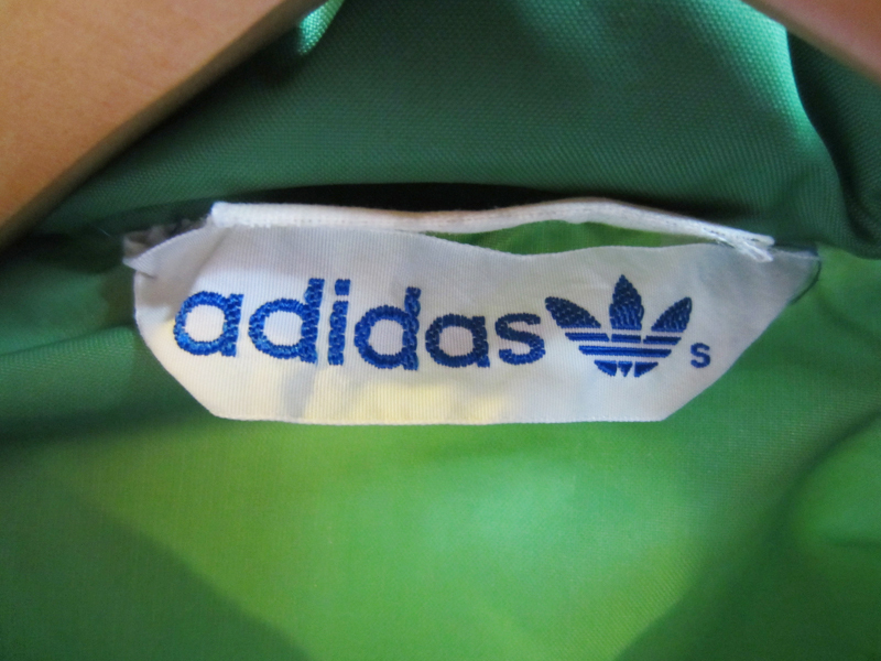 adidas Adidas 80s Old school нейлон жакет редкий цвет зеленый зеленый жакет ADS-200 размер S