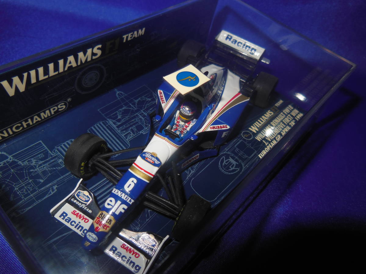 1/43　F1　WILLIAMS　RENAULT　FW18　ジャック・ヴィルヌーヴ　J.VILLENEUVE　EUROPEAN GP　初優勝　1996年　MINICHAMPS_画像8