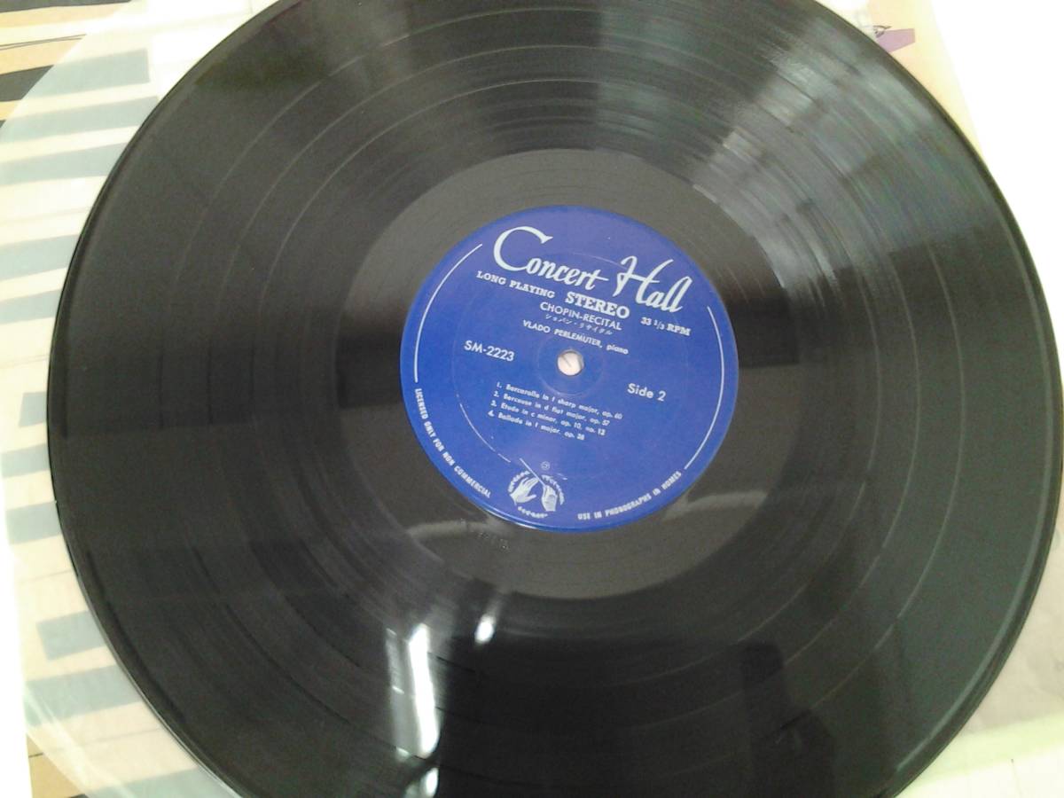 LP　レコード盤　ショパン　リサイタル　ヴラド・ペルルミュテ　ピアノ　1962年度　フランス・ACCディスク大賞受賞　_画像5