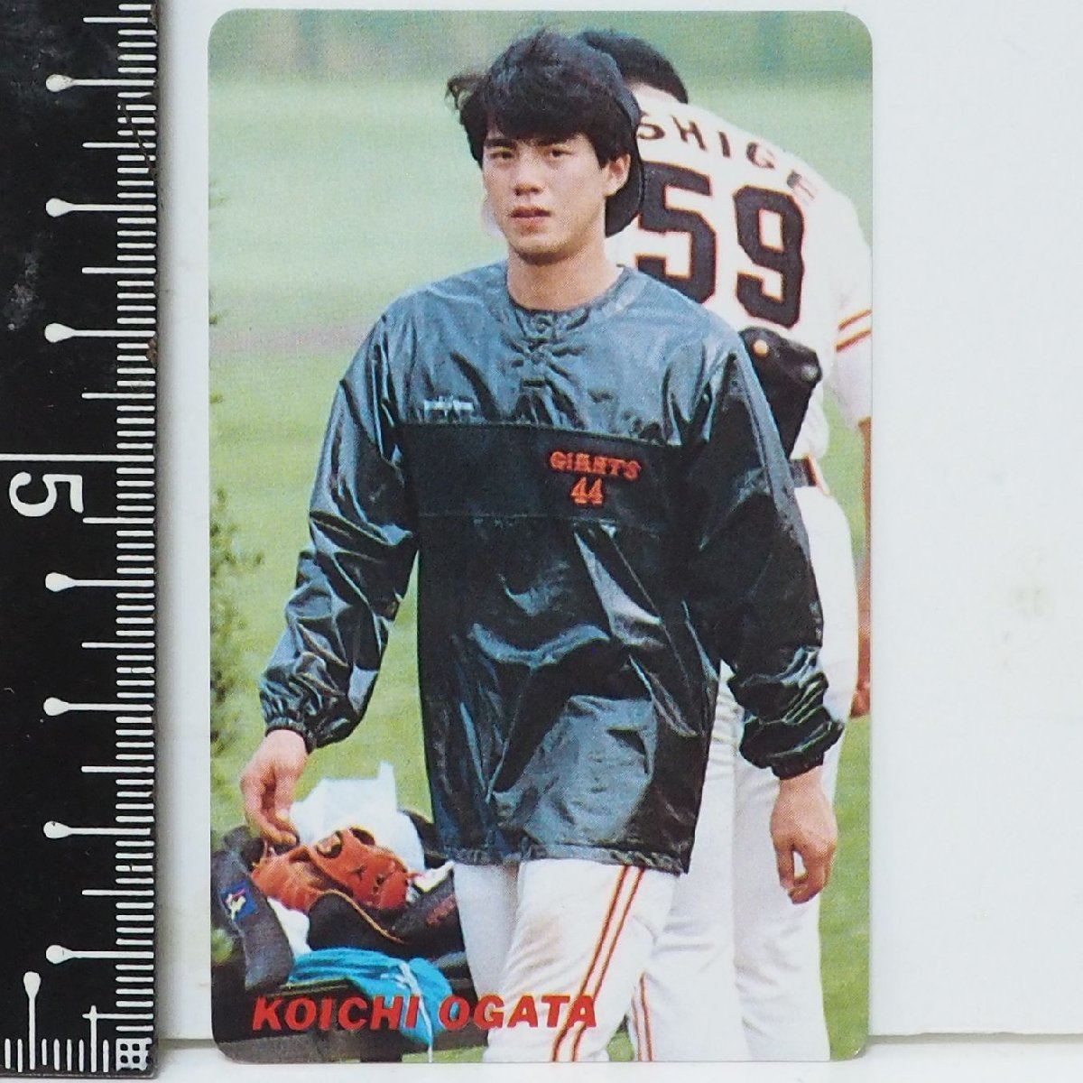 91年 カルビー プロ野球カード No.157【緒方 耕一 内野手 読売ジャイアンツ巨人】平成3年 1991年 当時物 Calbeeおまけ食玩BASEBALL【中古】_画像１