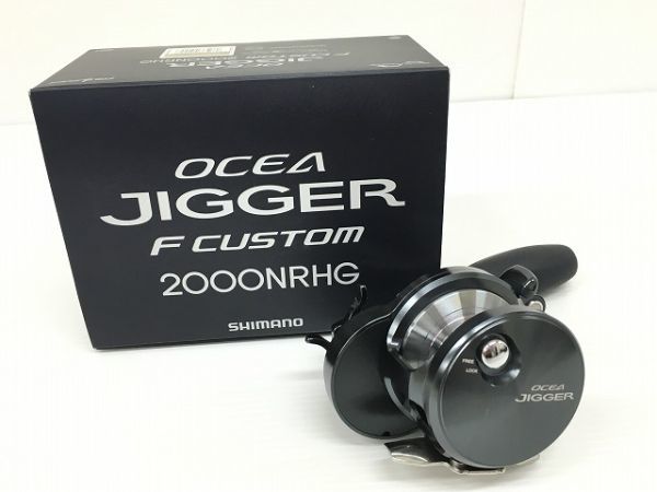 K12-023-124【中古】シマノ(SHIMANO) オシアジガー F カスタム 2000NRHG 右 040046 ベイトリール 箱/保存袋/取説/保証書付 ※スレ小キズ有_画像1