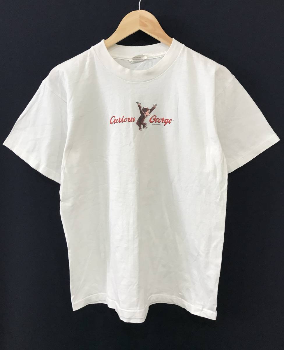 90s USA製 CRONIES Curious George おさるのジョージ プリント Tシャツ