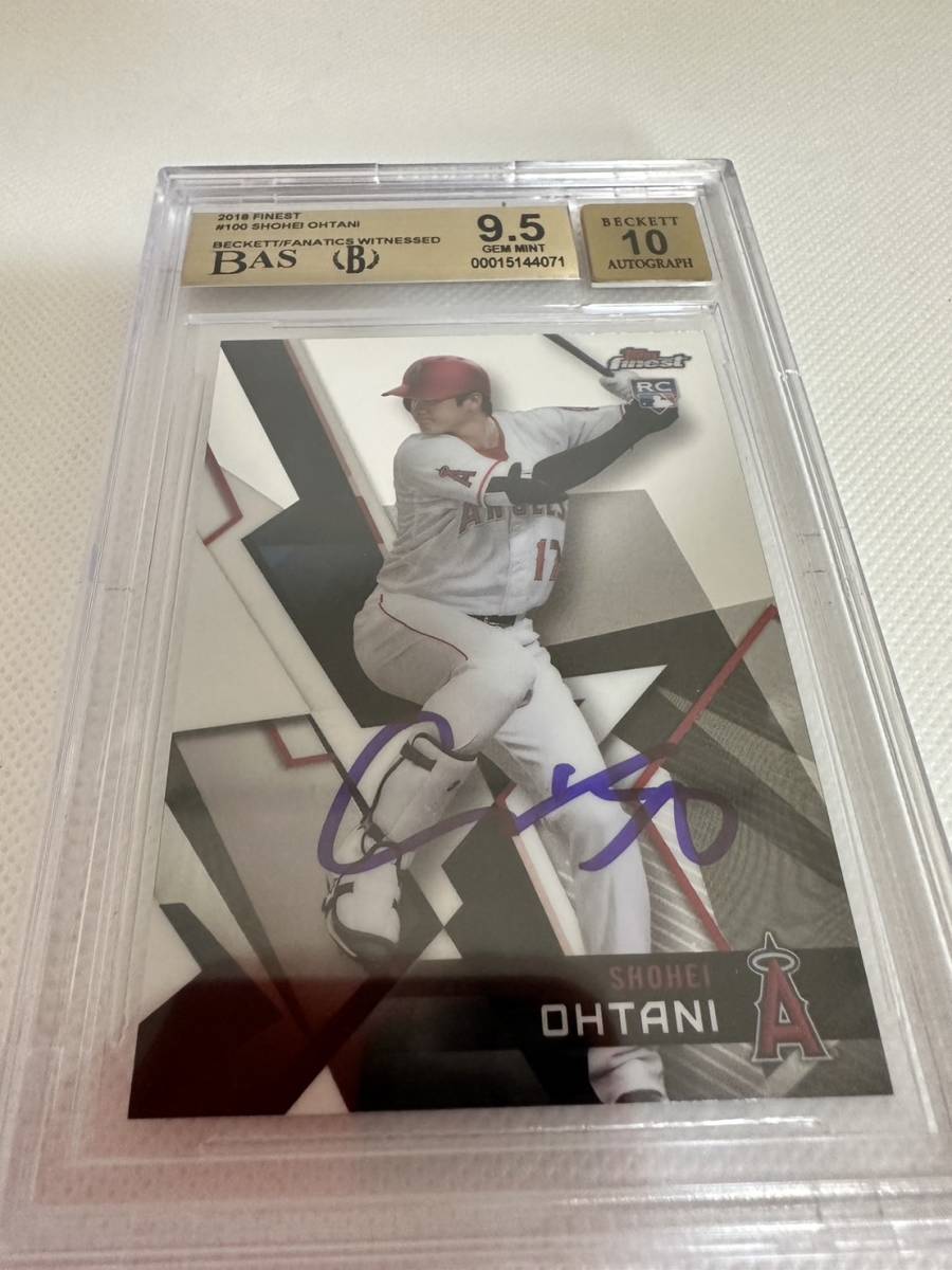 MLB公式ホログラム付き(MLB証明付き） 大谷翔平選手 ルーキーズイヤー 直筆サイン2018 Topps Finest_画像2