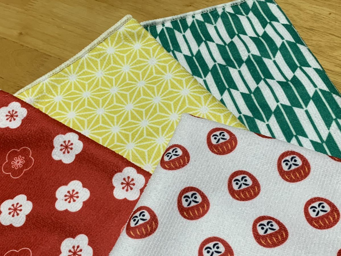 [ free shipping ] towel * dish cloth * New Year pattern *4 pieces set 