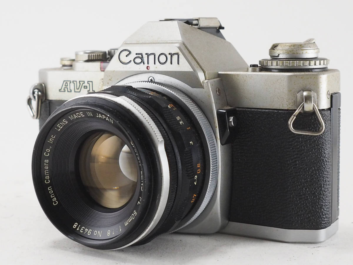 ★訳あり実用品★ キャノン CANON AV-1 ボディ FL 50mm F1.8 レンズセット ★シャッターOK！#TA1935_画像1