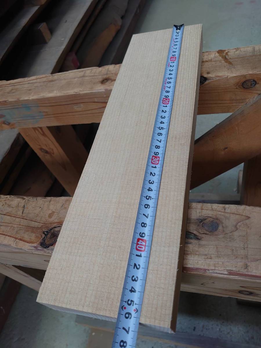 スプルース　No.1120-K　無垢　乾燥材　板（長さ460㎜ｘ幅120㎜ｘ厚み35㎜）1枚　木材　DIY　棚板　小物作りに_画像1