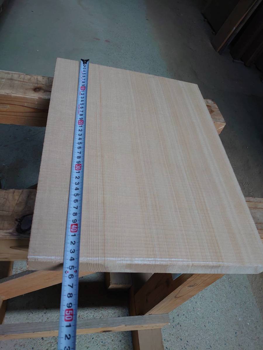 スプルース　No.1120-L　無垢　乾燥材　板（長さ440㎜ｘ幅325㎜ｘ厚み30㎜）1枚　木材　DIY　棚板　小物作りに_画像1