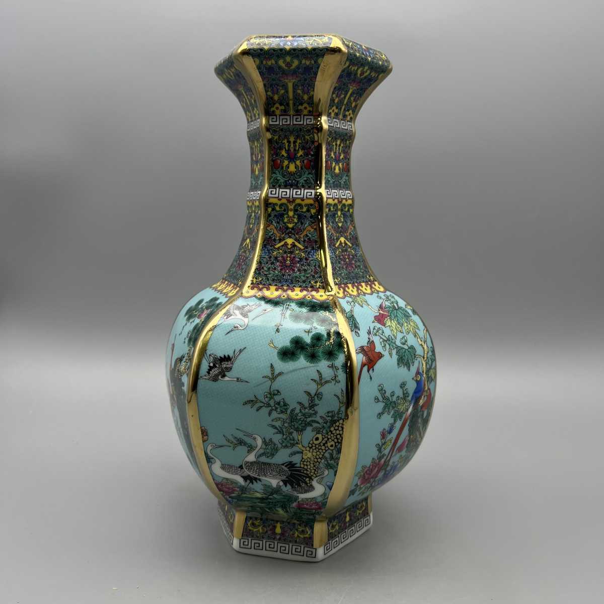 中国 中国美術 琺瑯彩 花瓶 乾隆年製款