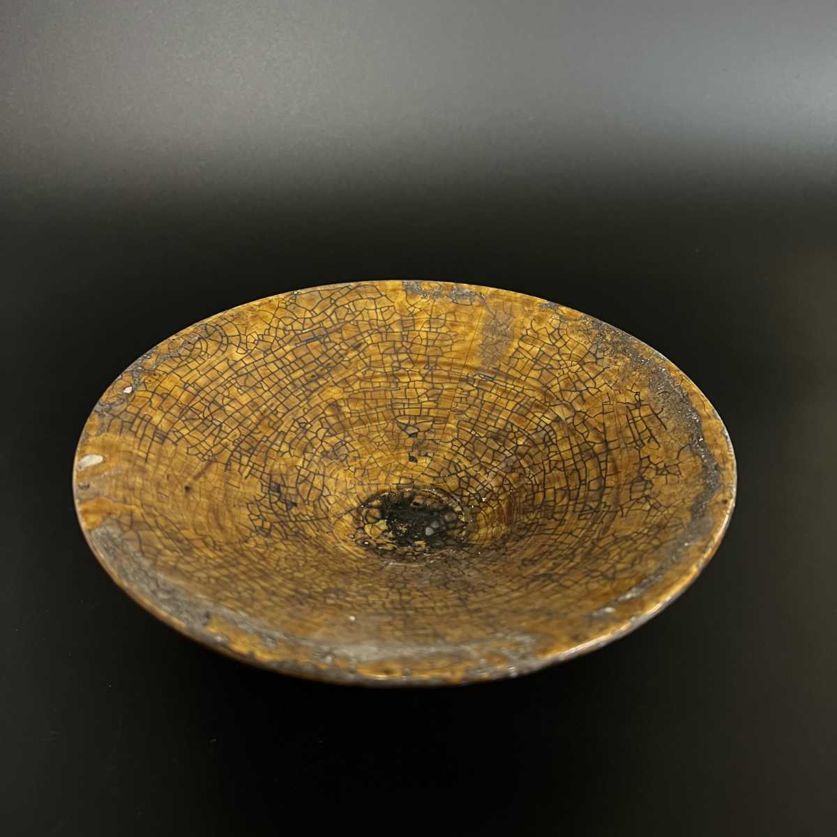 中国古美術 吉州窯 浮彫 魚紋 黄釉 茶碗 中国磁器 陶磁器 時代物_画像2