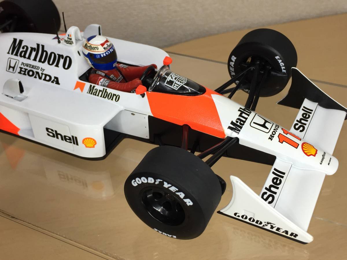 ミニチャンプス 1/18 マクラーレン ホンダ MP4/4 1998年 アラン プロスト マルボロ タバコ ジャンク仕様 Minichamps PMA セナ _画像4