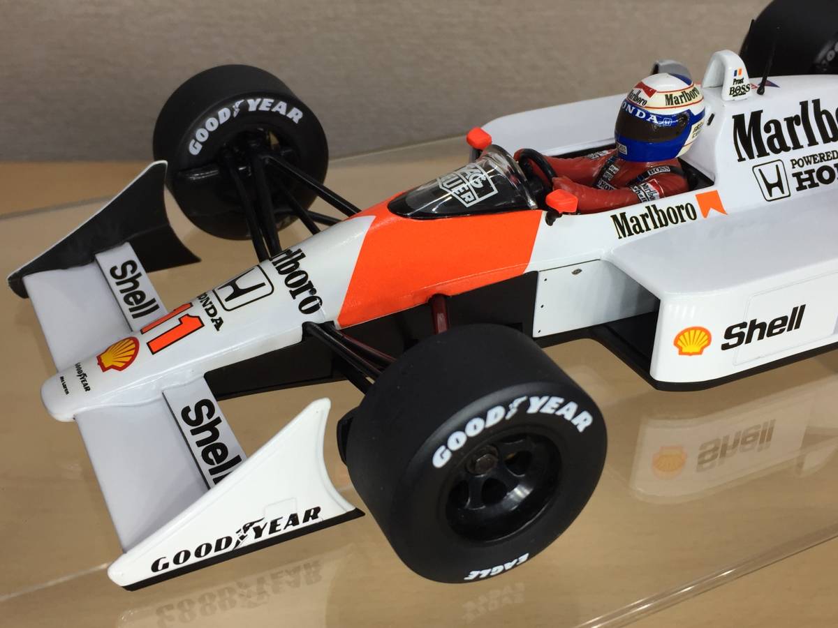 ミニチャンプス 1/18 マクラーレン ホンダ MP4/4 1998年 アラン プロスト マルボロ タバコ ジャンク仕様 Minichamps PMA セナ _画像5