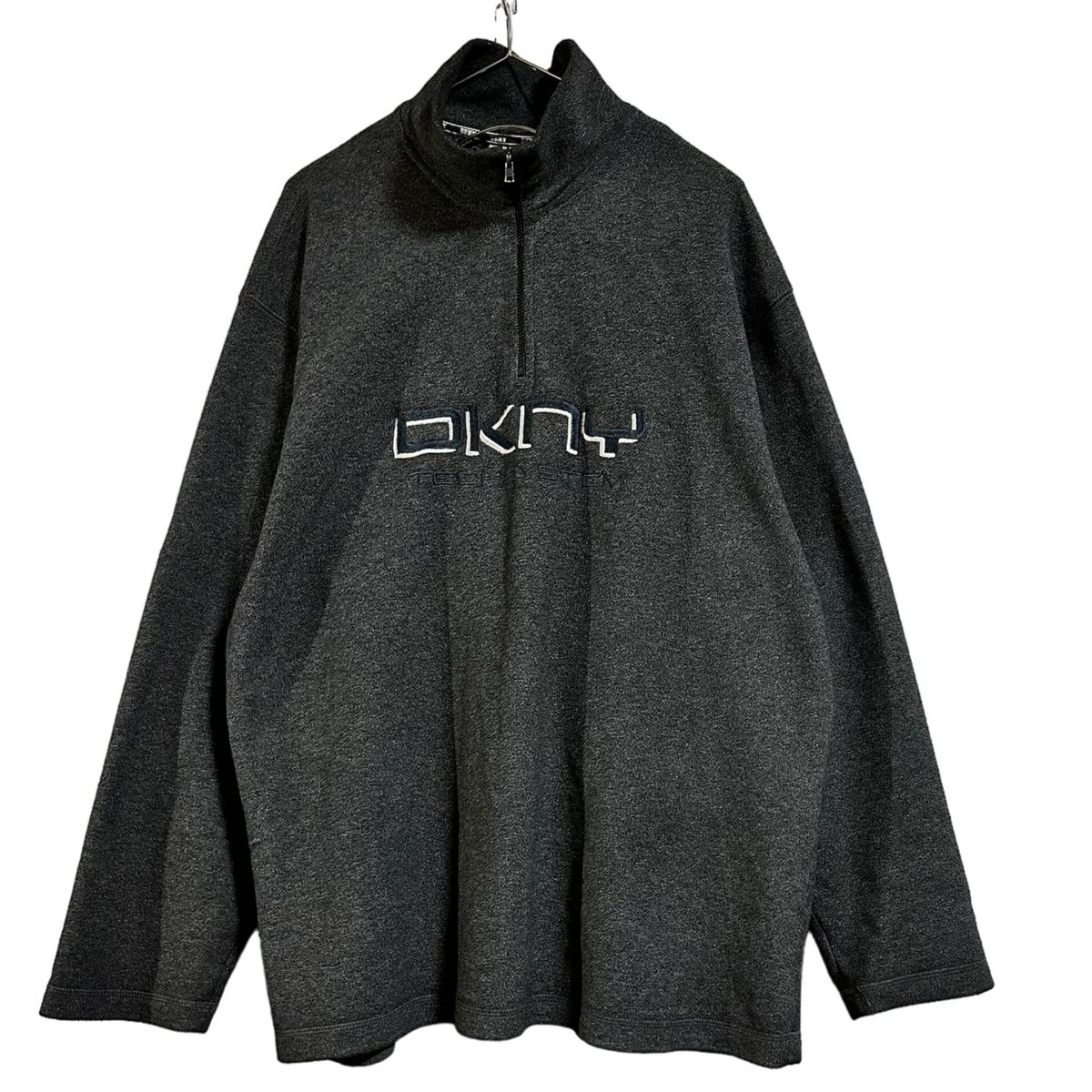 希少 古着 "DKNY" ダナキャランニューヨーク ハーフジップ フリース