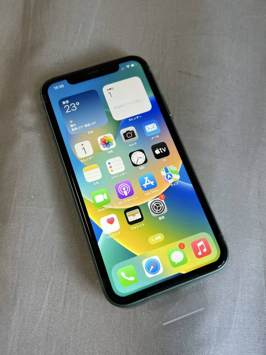 新品 未使用 国内SIMフリー Apple iPhone11 128GB グリーン 格安SIM