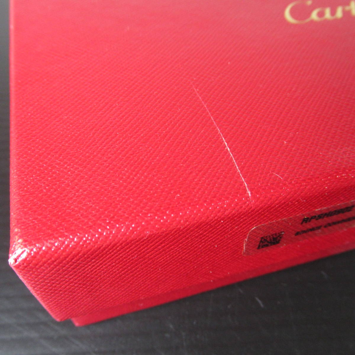 Cartier/カルティエ ネームタグ/ラゲージタグ　ボルドー　未使用/経年品　箱やや難_薄い掻き傷有