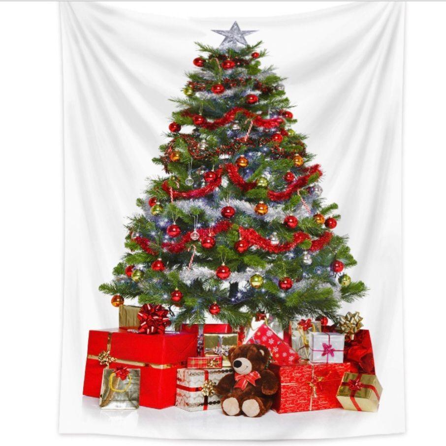 クリスマスツリー タペストリー 壁掛け 100×150cm デコレーション 北欧 シンプル インテリア おしゃれ 省スペース パーティ 存在感 大きめ_画像3
