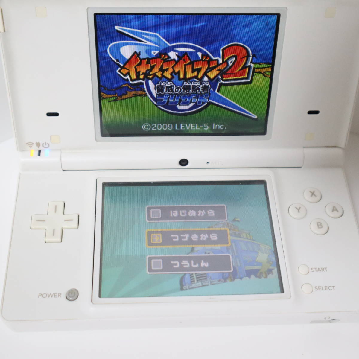 任天堂 Nintendo DS 本体 TEL-001・ゲーム 5本セット ( イナズマイレブン・ナルト ) 簡単動作確認済み_画像1