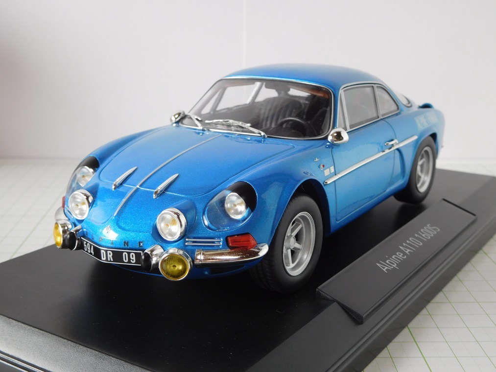 * Norev 1/18 alpine A110 1600S 1972 blue side Logo specification 