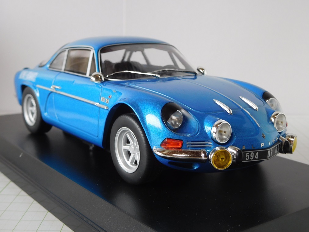 * Norev 1/18 alpine A110 1600S 1972 blue side Logo specification 