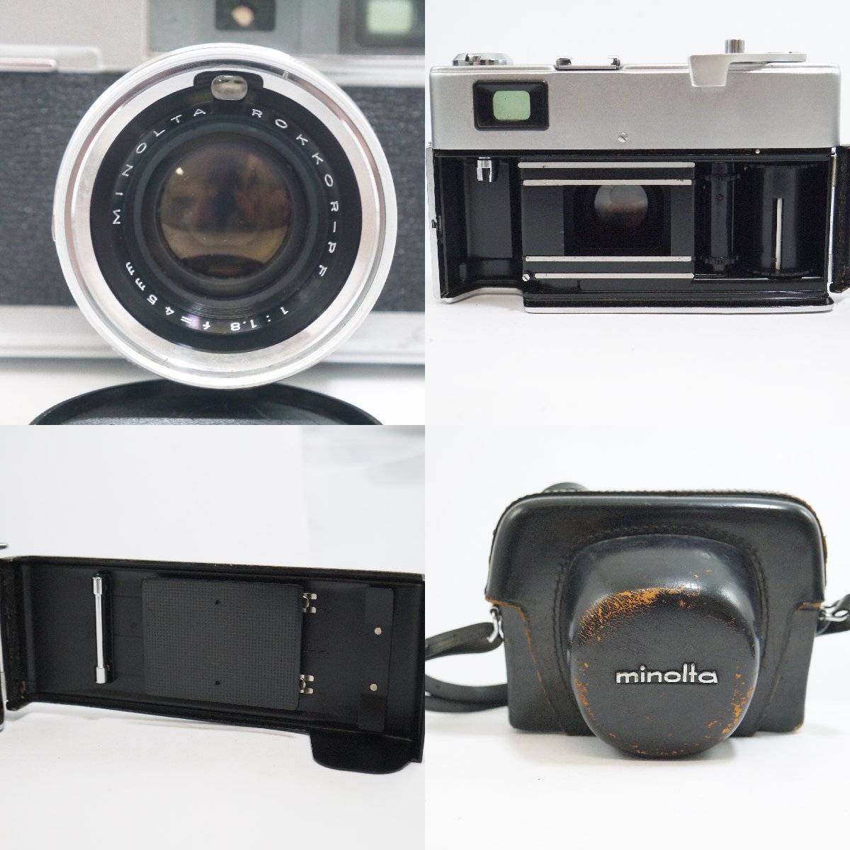 ジャンク品・保管品 フィルムカメラ 2台セット MINOLTA ミノルタ HI-MATIC 7 ケース付き / KONICA コニカ Auto S 動作未確認 現状品_画像6