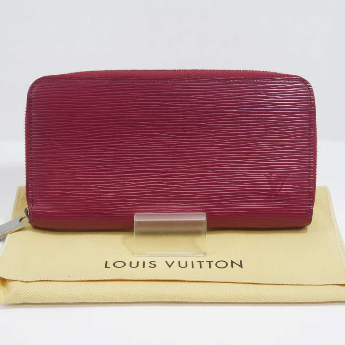 USED品・保管品 Louis Vuitton ルイヴィトン M60305 ジッピーウォレット エピ フューシャ ラウンドファスナー 長財布 MI2114 保存袋付き