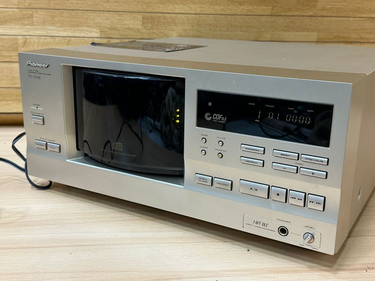 パイオニア PIONEER FD-F908 高音質 101枚CDチェンジャー / ファイルタイプ /Compact Disc Player/リモコン付き/動作確認済み/_画像4