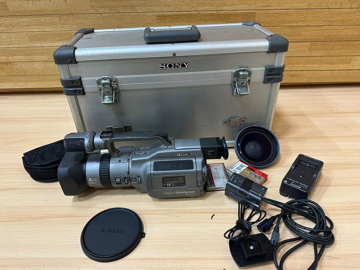 ソニー SONY DCR-VX1000 ハンディカム Digital Handycam デジタルビデオカメラレコーダー/ f=5.9~59mm 1:1.6 / 動作未確認/ジャンク/_画像1