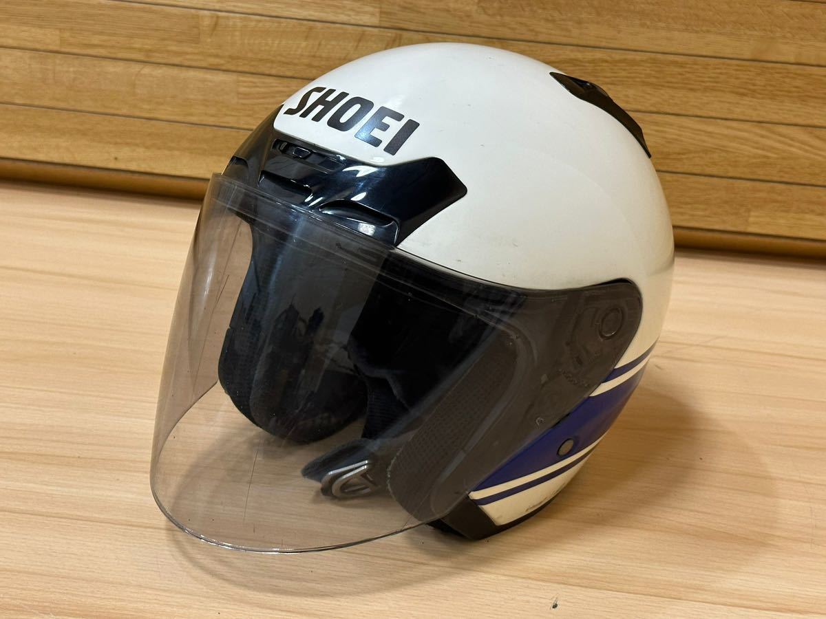 ショウエイ SHOEI J-FORCE N ジェットヘルメット / 白　オープンフェイスヘルメット //中古品//_画像3