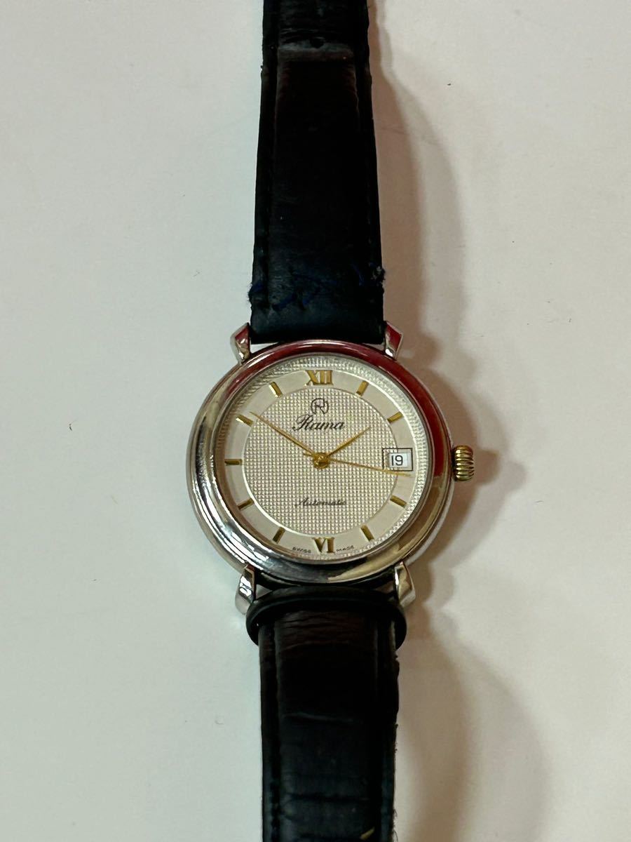 Rama automatic Swiss Watch 2824/2 // ラマスイス 腕時計 オートマチッククォーツ // 25 宝石 スイス製 //動作確認済み//_画像5
