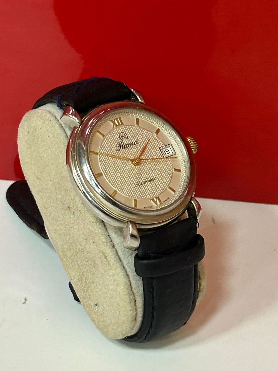 Rama automatic Swiss Watch 2824/2 // ラマスイス 腕時計 オートマチッククォーツ // 25 宝石 スイス製 //動作確認済み//_画像4