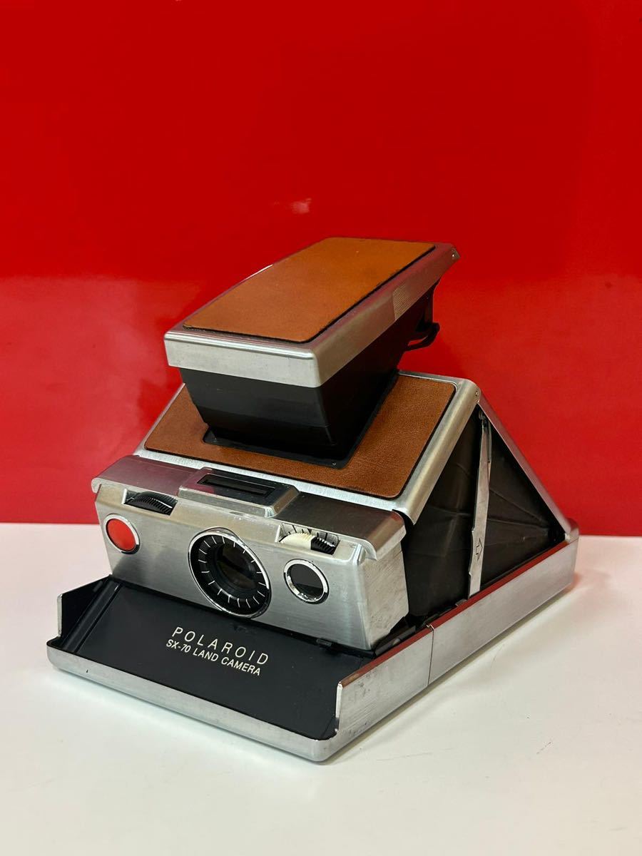 ポラロイド Polaroid SX-70 LAND CAMERA /ポラロイドカメラ /インスタントカメラ/ケース付/動作未確認/_画像2