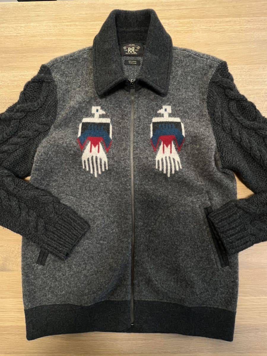 RRL RALPH LAUREN ナバホ　ニット ジャケット　S ジョニーデップ サンダーバード　ネイティブ_画像1