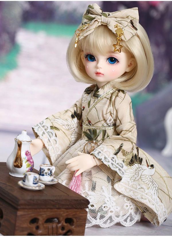 ★球体関節人形★ 可愛い女の子 BJD 1/6 26cm カスタムドール 人形 素体 フルセット メイクアップ済み D366_画像4