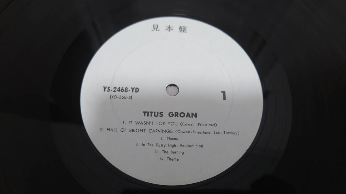 見本盤 白ラベル Titus Groan タイタス・グローン 盤のみ YS-2468-YD_画像3