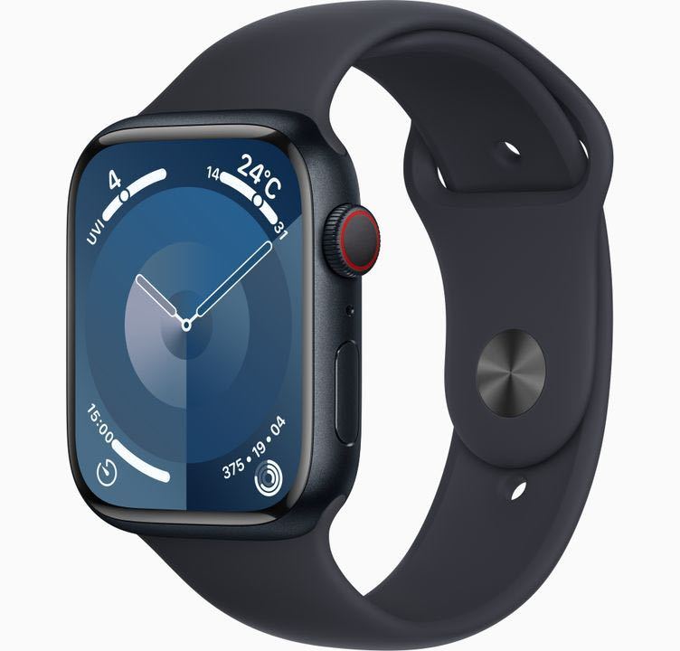 新品　Apple Watch Series 9 (GPS + Cellularモデル） - 45mmミッドナイト_画像1