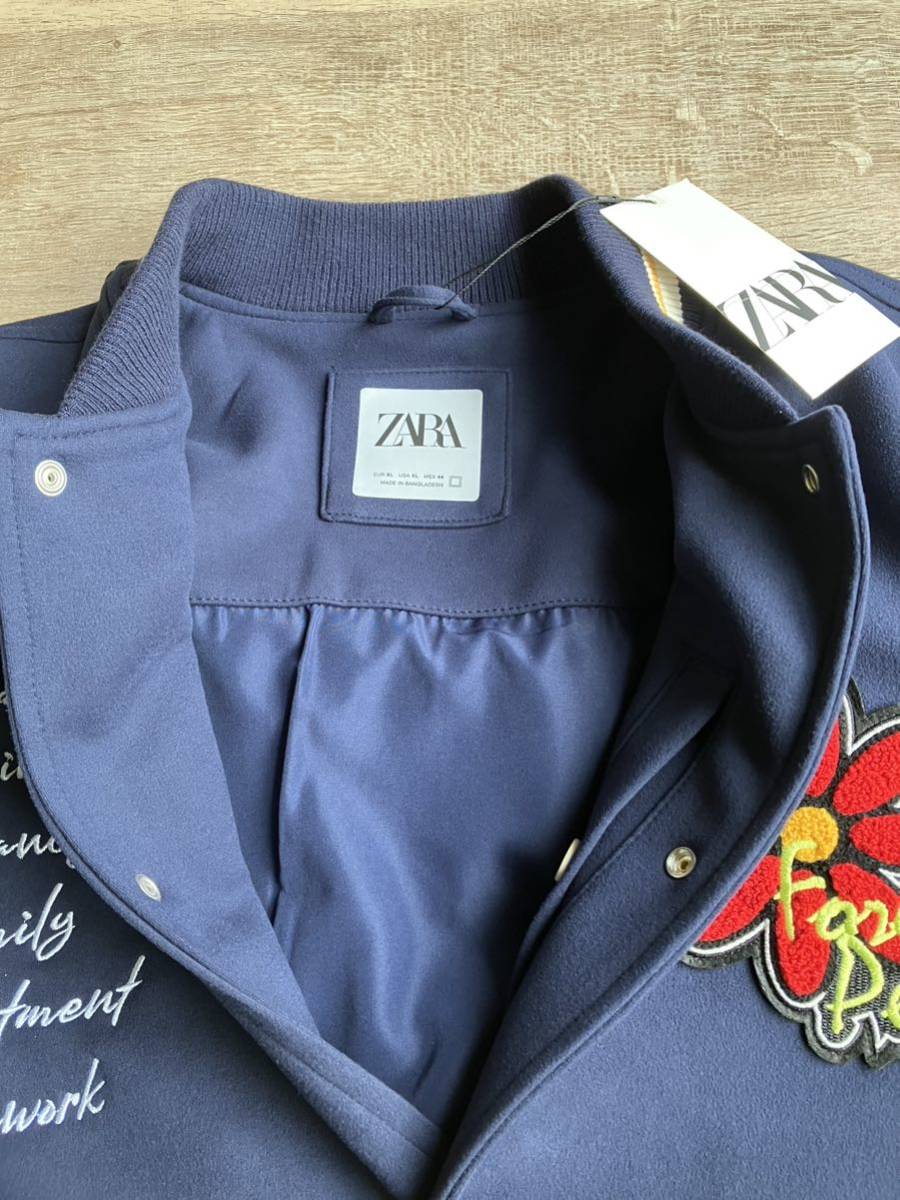新品未使用】 ZARA ザラ スタジャン サイズXL ネイビー Supreme 新品未使用】 ZARA ザラ スタジャン サイズXL ネイビー Supreme