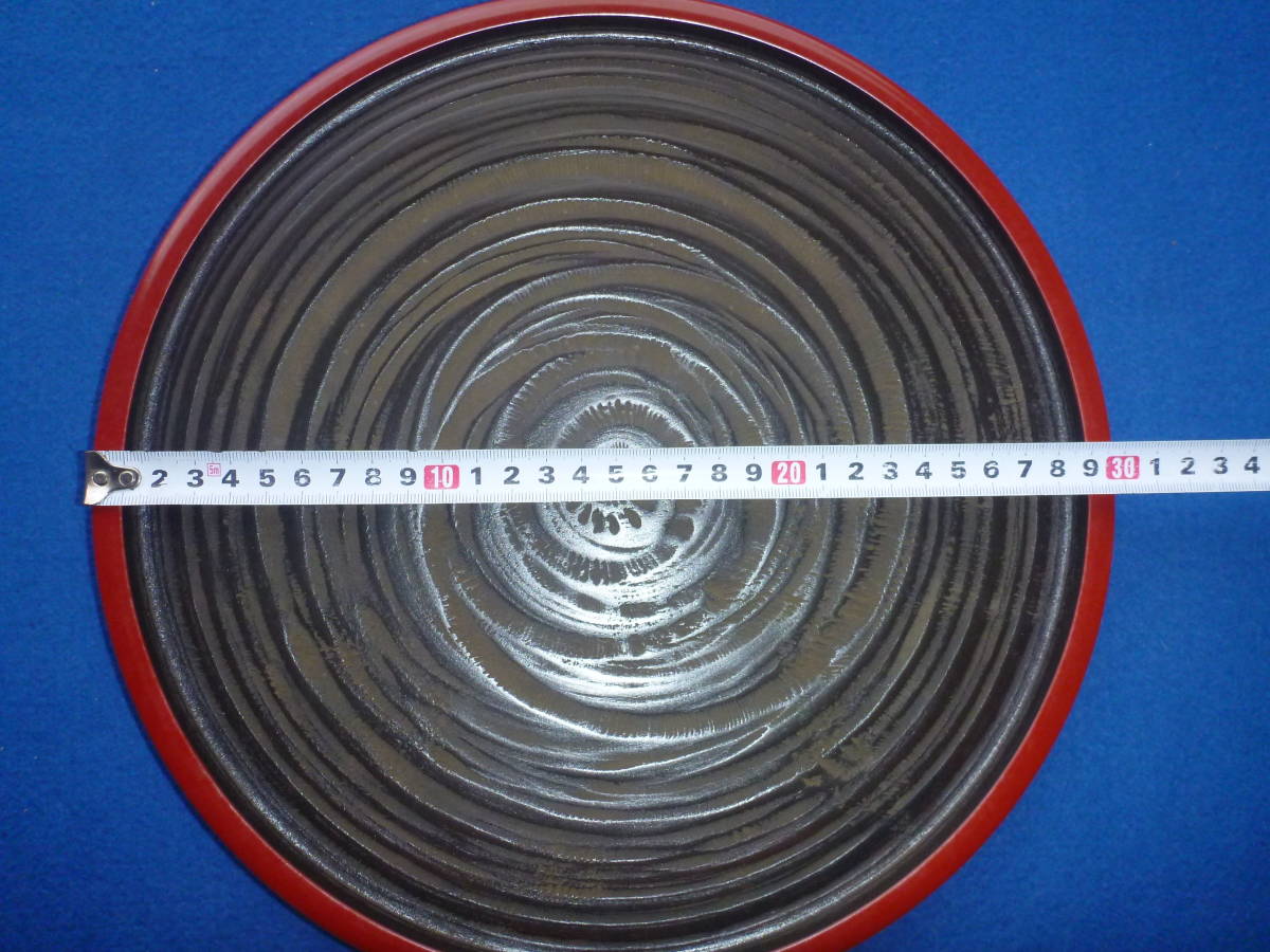 京都　漆器のアソベ 丸盆/長期保管品、未使用_画像6